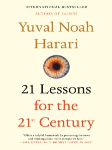 the cover of the book 21 lessons for the 21st century