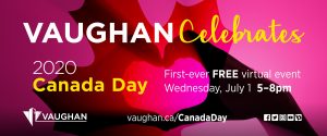 City of Vaughan Canada Day celebration banner