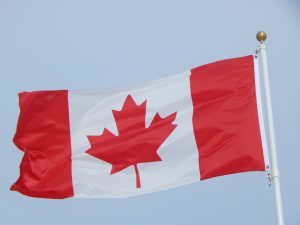 Photo of a Canadian flag
