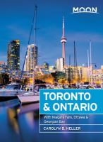 Cover image for Moon Travel Guide, Toronto and Ontario.