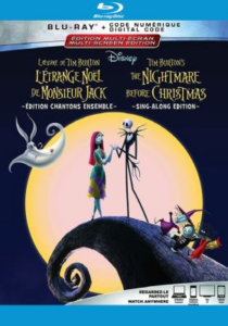 The Blu Ray cover of The Nightmare Before Christmas