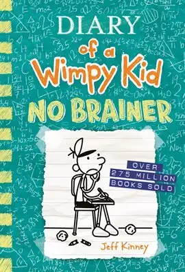 The Cover of Diary of a Wimpy Kid No Brainer by Jeff Kinney