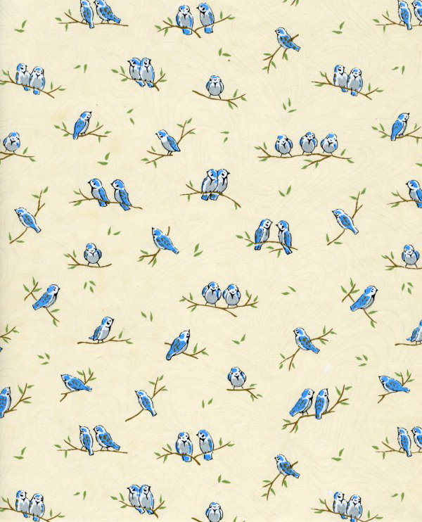 Image-of-cream-washi-paper-design-with-little-blue-birds.