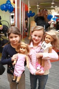 Girls with dolls