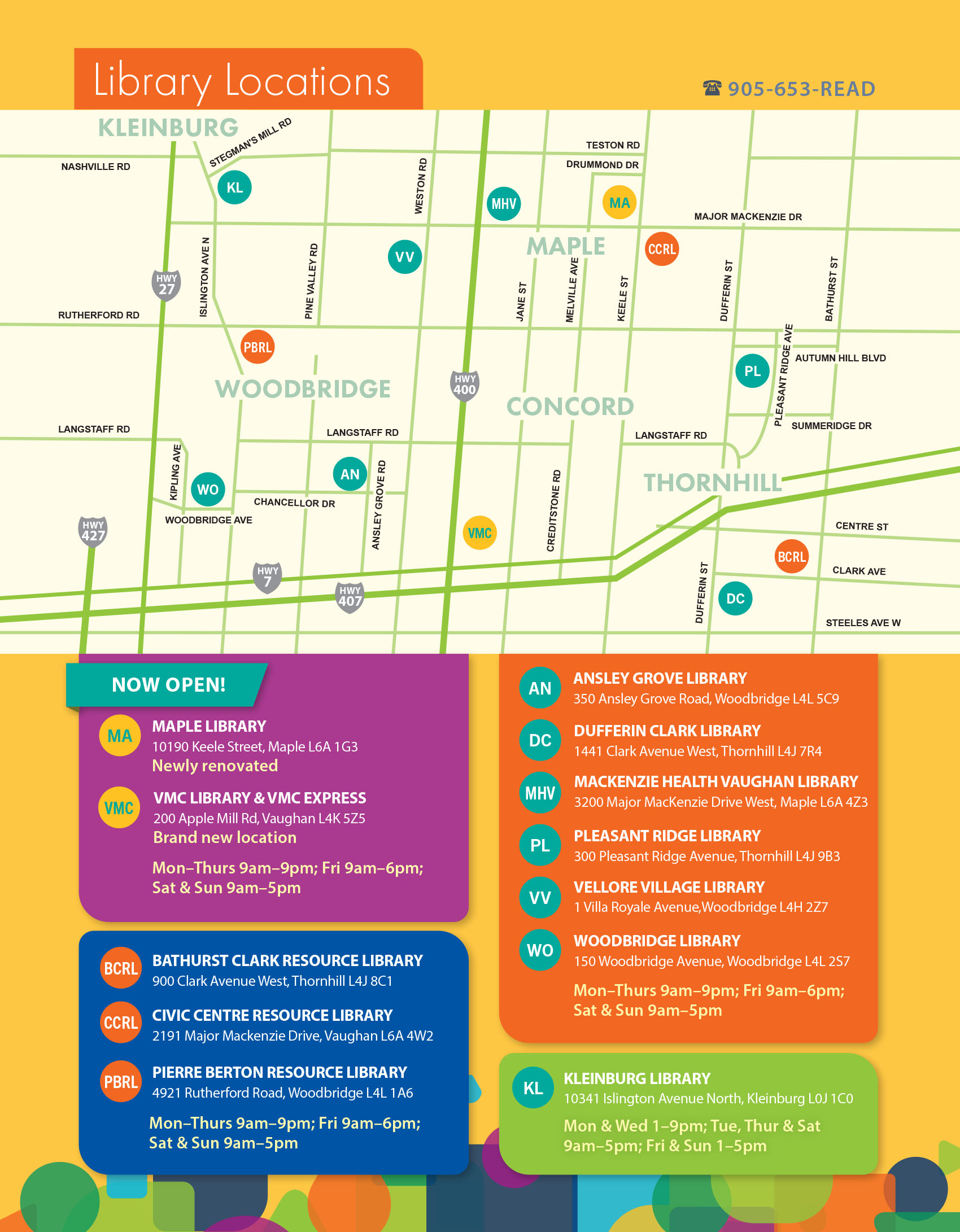 Library Locations Map